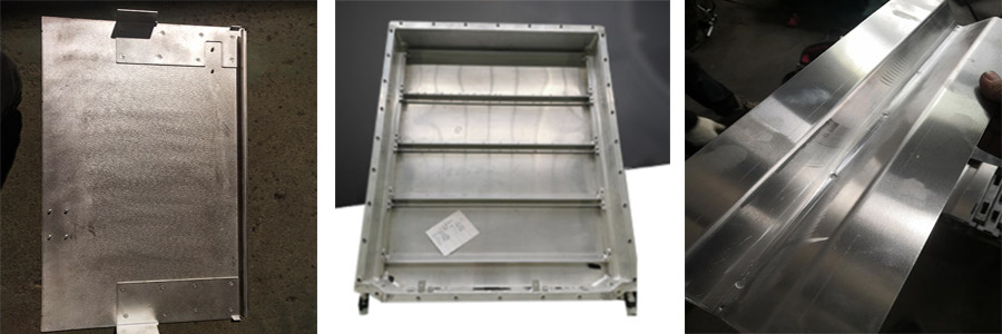 鋁柜門點(diǎn)焊樣品，電池鋁箱點(diǎn)焊樣品，鋁工具箱點(diǎn)焊樣品